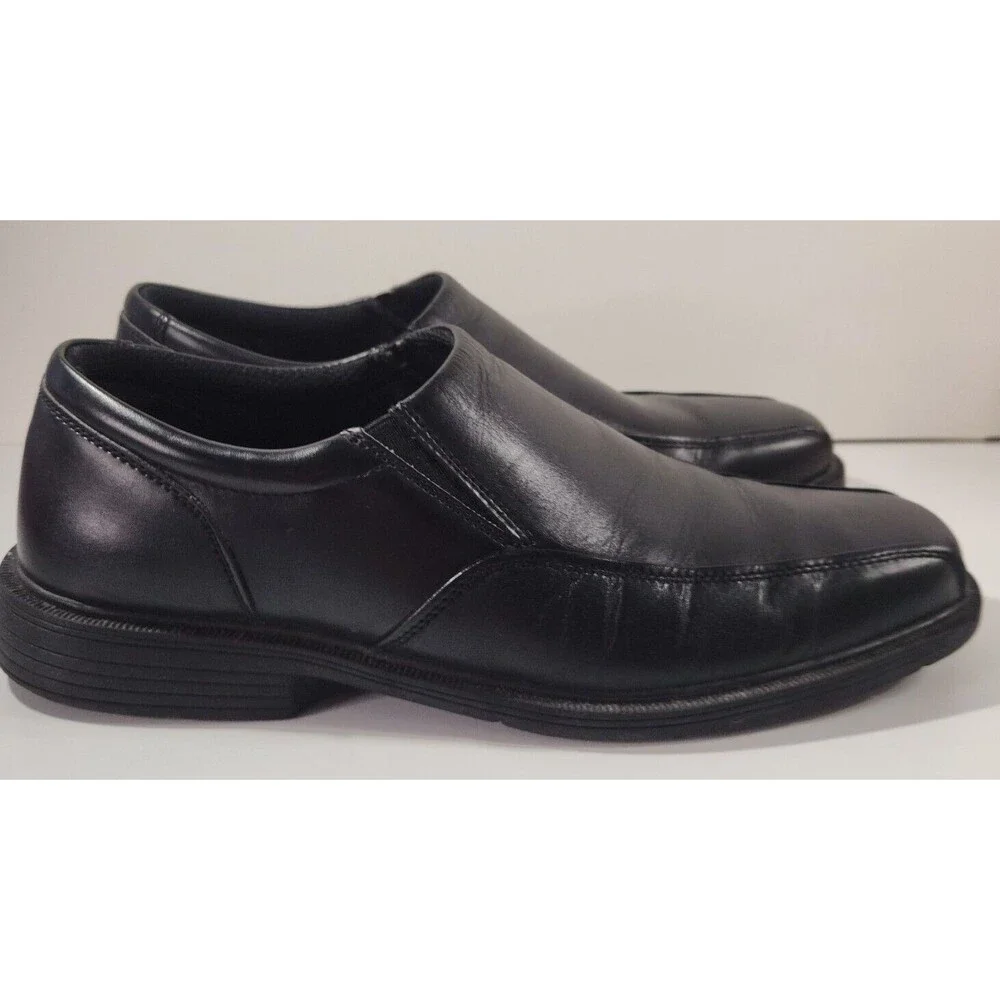 Nunn Bush Loafers Men's Size 9M Black Leather Slip On Comfortable Classic